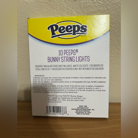Easter Peeps String Lights - Picture 2 of 2